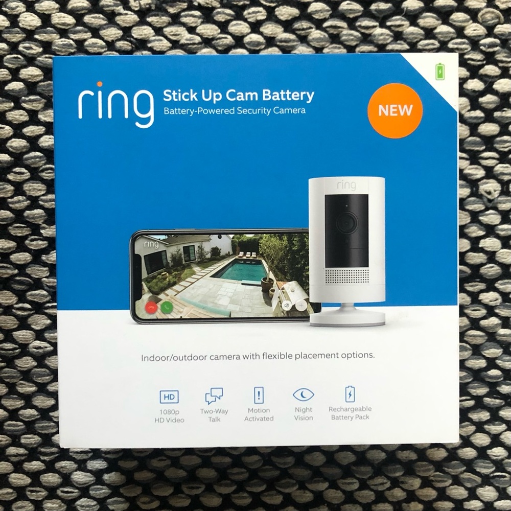 NIB Ring Wireless Stick Up Cam - security camera
